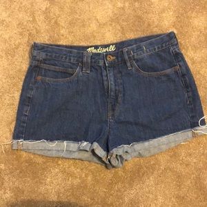 Madewell denim high wasted shorts, size 30.